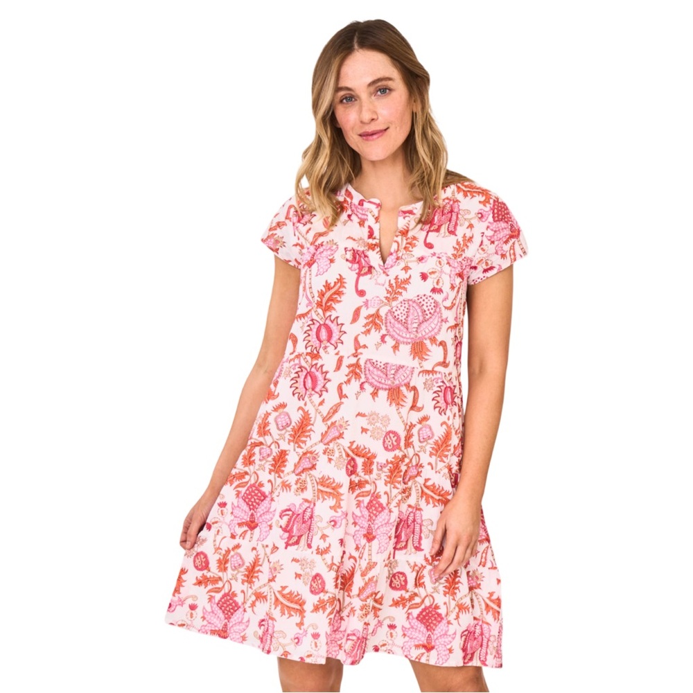 Roller Rabbit Amanda Pamela Dress in Orange